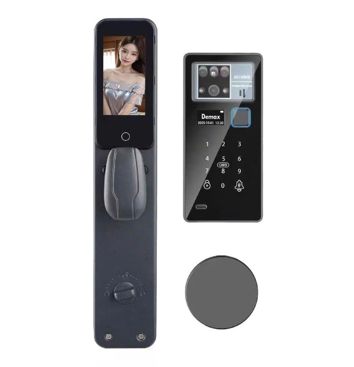 Khóa cửa điện tử Demax EL-Q966 Face ID, App wifi, Remote Của Đức