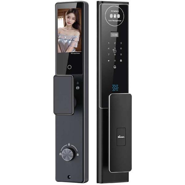 Khóa cửa vân tay Demax EL915 Pro CNC Remote, Face ID, app wifi, chống nước chuẩn IP66