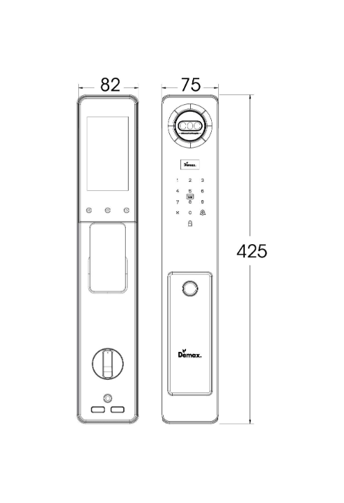 kích thước khóa EL915